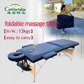 portable wooden massage table massage bed with full accessories