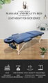 portable wooden massage table massage bed with full accessories