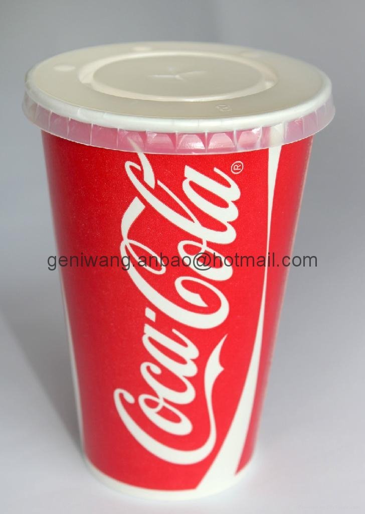 32oz Cold Drinking Coke Paper Cups 2