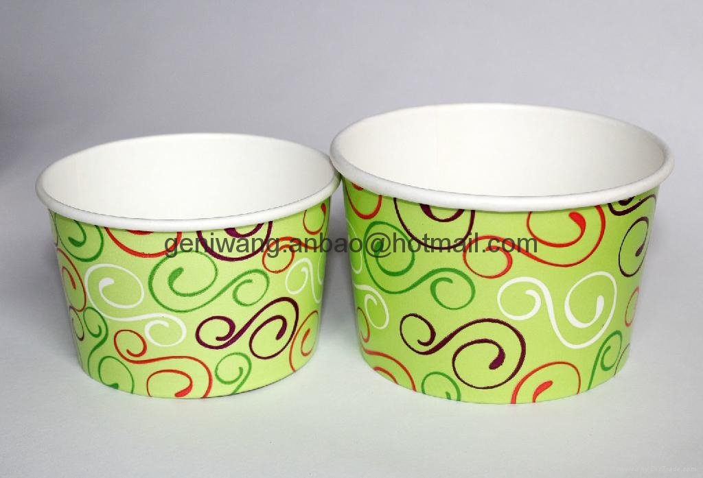 Eco-Friendly Frozen Yogurt Paper Cups