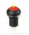 Plastic push button switch/push button/push on switch 3