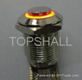 12mm illuminated momentary metal push button switch