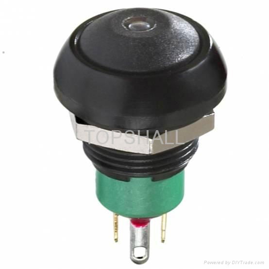 Total plastic latching pushbutton switch/push button lock/maintain switch 4