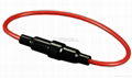 Fuse tube/fuse tube with black or red cable/wire 1