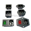 3 in 1 power socket/power socket with rocker switch and fuse 5