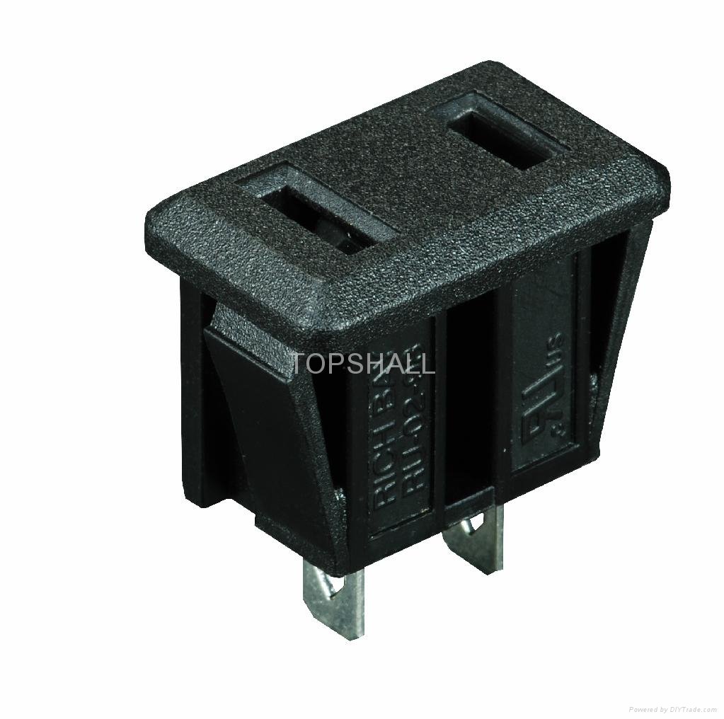2 holes ac power socket/usa power socket/electrical receptacle outlets 2