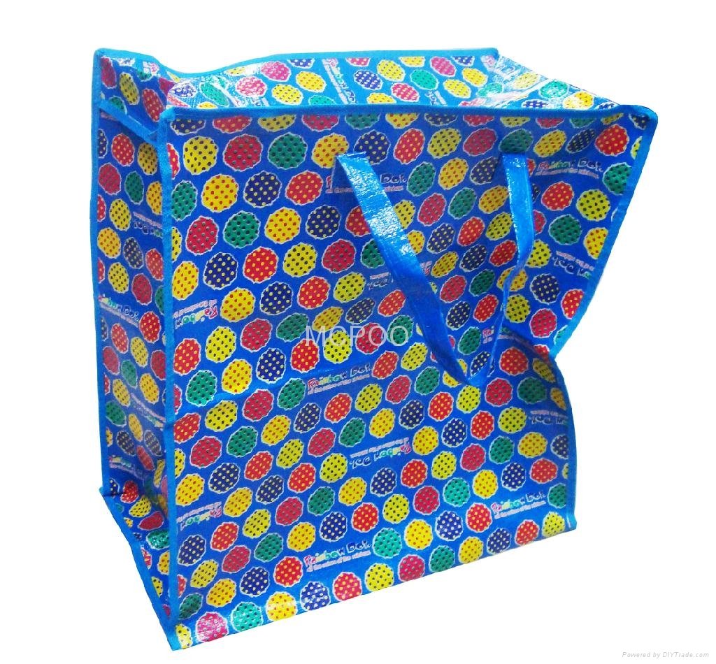 plastic shopping bag with colorful lamination 2