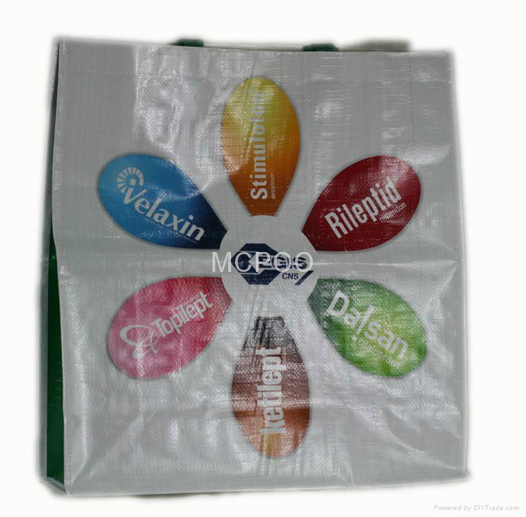 PE woven laminated promotional bag