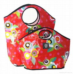 pp woven hand bag plastic gift bag