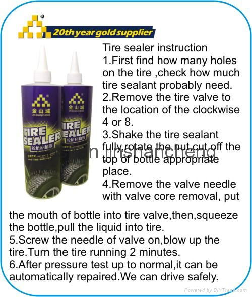emergency tools kit tyre inflator air pump tyre sealant tyre sealer 3
