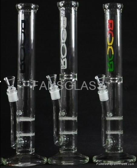 glass waterpipe with glass bong  2