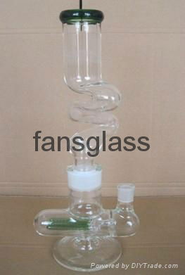 glass waterpipe with glass bong 