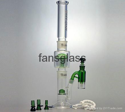 glass waterpipe with glass bong  3