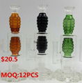 new glass recyclers water pipe with color perc 2