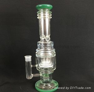 american color glass smoking water pipe 2