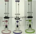 glass smoking water pipe with color