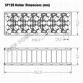 18650 battery  5*13W holder