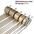 18650 battery 1P/2P/3P/4P/5P/6P/8P nickel tab battery spacing 20.2mm