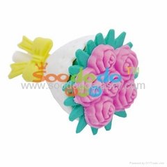 Soododo 3d flower shaped erasers