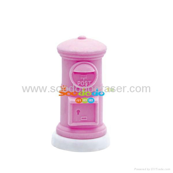 Soododo 3d postbox shaped erasers