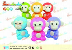 Soododo monkey shaped erasers