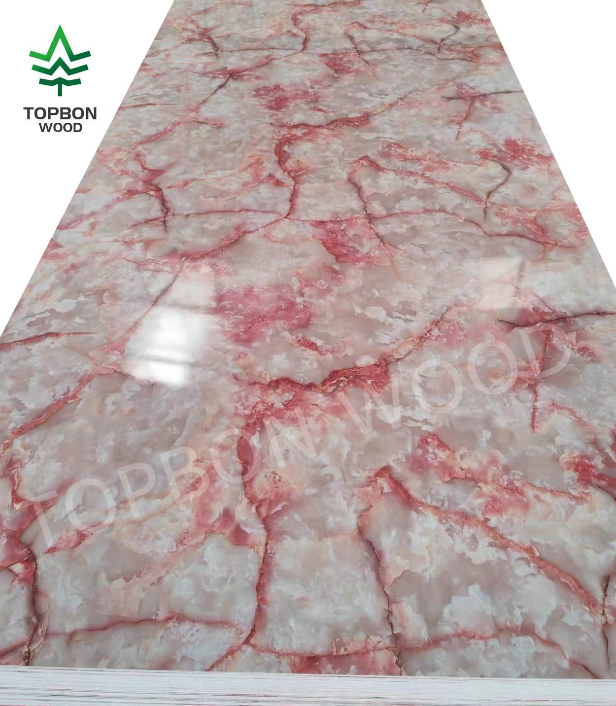  UV Marble High Glossy Plastic Sheet PVC Wall Panels 3mm for Interior Design 4