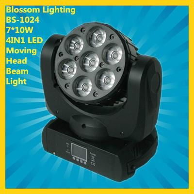 7*10W 4IN1 LED Moving Head Beam Light (BS-1024)