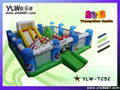 inflatable jumping trampoline,children inflatable bouncer,inflatable jumping bed