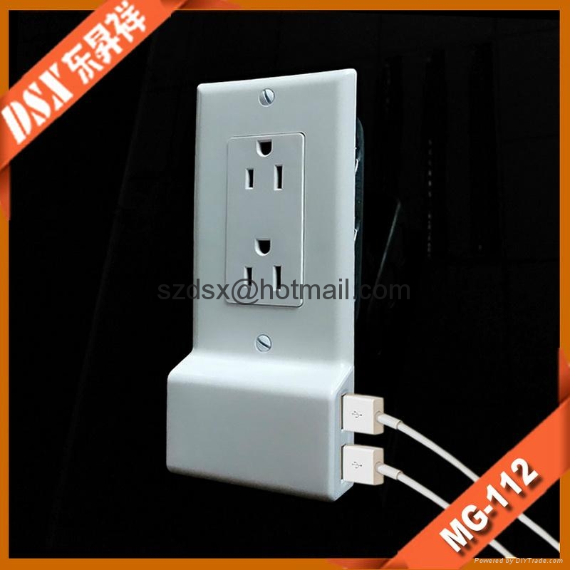 美式USB充电插座面板双USB接口5V/3A+自动识别充电 2