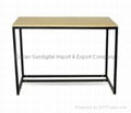 Convenience Concepts Dakota Wood Top Study Desk