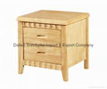 Hot selling New Nightstand Furniture Bedside Table made of Rubber Wood 1