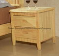 Hot selling New Nightstand Furniture Bedside Table made of Rubber Wood