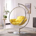 Transparent acrylic hanging bubble chair egg chair acrylic chair with stand 5