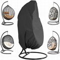 UV-resistant waterproof outdoor patio single seat egg swing hanging chair cover