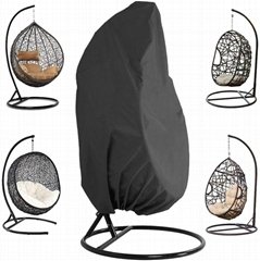 UV-resistant waterproof outdoor patio single seat egg swing hanging chair cover