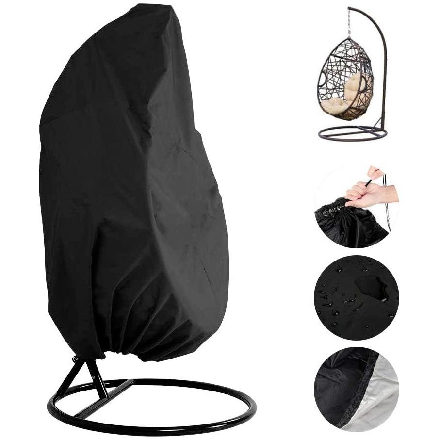 UV-resistant waterproof outdoor patio single seat egg swing hanging chair cover 3