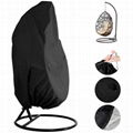 UV-resistant waterproof outdoor patio single seat egg swing hanging chair cover