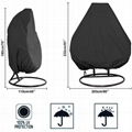 UV-resistant waterproof outdoor patio double seats egg swing hanging chair cover 2