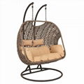 Rattan patio swing chair popular double