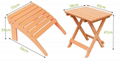 Outdoor leisure wooden Adirondack chair sets