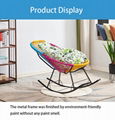 Outdoor rattan wicker rocking chair cheap living room rattan leisure chair 5