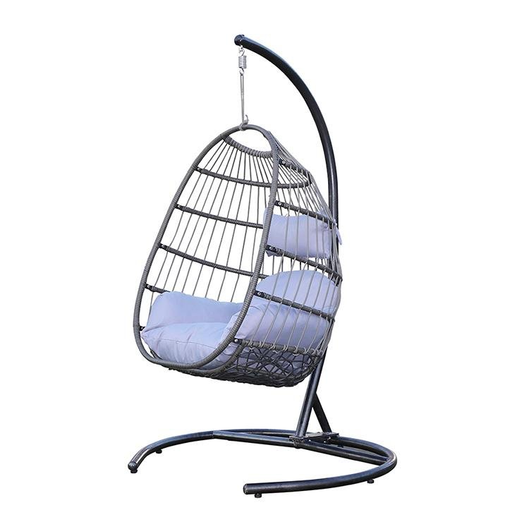 Leisure rattan furniture foldable swing chair hanging egg chair 2