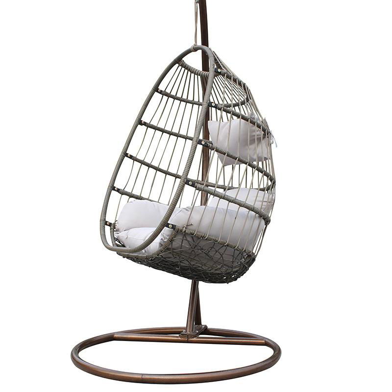 Leisure rattan furniture foldable swing chair hanging egg chair 4