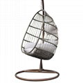 Leisure rattan furniture foldable swing chair hanging egg chair