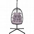 Foldable patio swings hanging egg chair