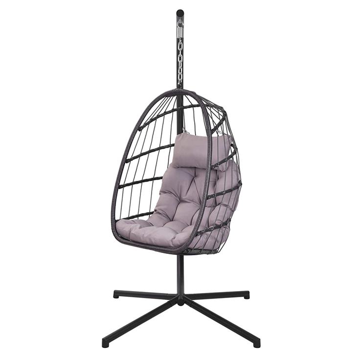 Foldable patio swings hanging egg chair swing chair inddoor outdoor furniture 2