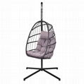 Foldable patio swings hanging egg chair swing chair inddoor outdoor furniture 2