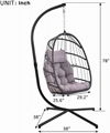 Foldable patio swings hanging egg chair swing chair inddoor outdoor furniture 4