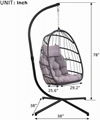 Foldable patio swings hanging egg chair swing chair inddoor outdoor furniture