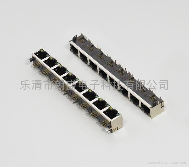 RJ45带LED灯母座 5